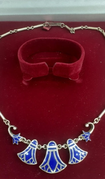 Necklace Lotus Lapis Lazuli Sterling Silver 925